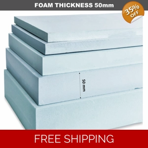 2PCs Styrofoam XPS sheets 600x200x50mm Hobby Blue foam Diorama Models